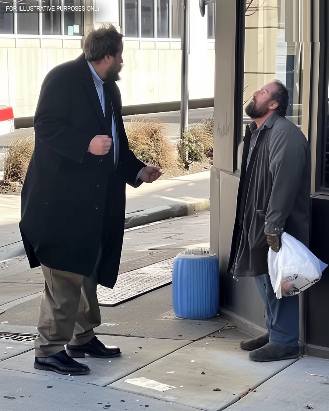 Rich Man Mocked Beggar Who Stood up for Old Lady — The Next Day, He Was on His Knees Begging the Homeless Man for Forgiveness