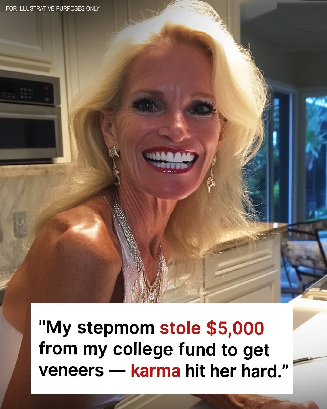 My Stepmom Stole $5,000 from My College Fund to Install Veneers for Herself — Karma Hit Her Hard